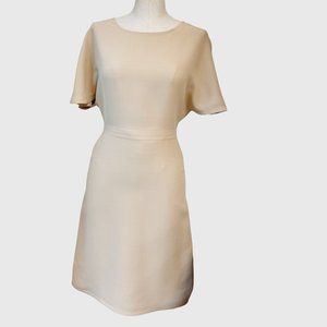 Valentino Beige/Cream Silk Shift Dress